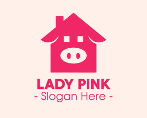 Pink Pig House logo design