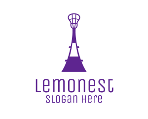 Landmark - Lacrosse Eiffel Tower logo design