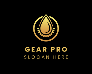 Gear - Droplet Cog Gear logo design