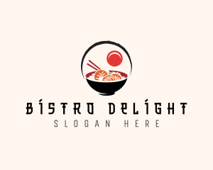 Asian Seafood Shrimp logo design