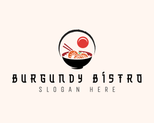 Asian Seafood Shrimp logo design