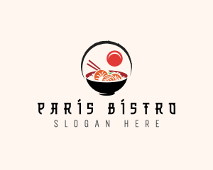 Asian Seafood Shrimp logo design