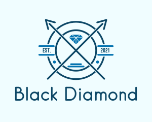 Blue Diamond Emblem logo design