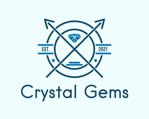 Blue Diamond Emblem logo design