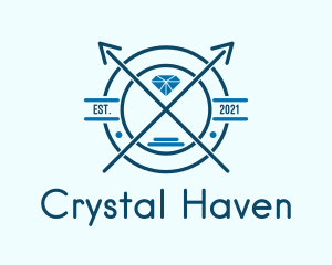 Blue Diamond Emblem logo design