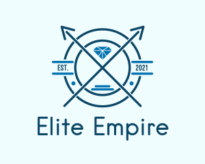 Blue Diamond Emblem logo design