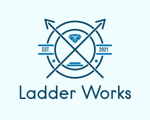 Blue Diamond Emblem logo design