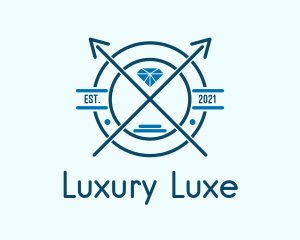 Blue Diamond Emblem logo design