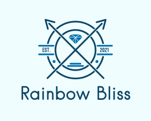 Blue Diamond Emblem logo design