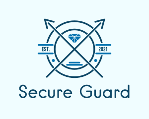 Blue Diamond Emblem logo design