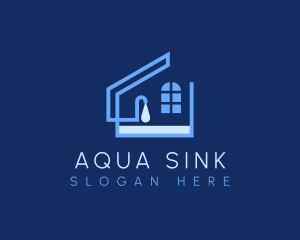 Sink - Home Faucet Drainage logo design