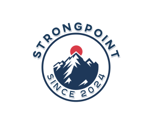 Hiker - Summit Mountain Hiking logo design