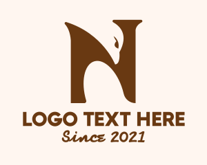 Letter N - Letter N Bird logo design