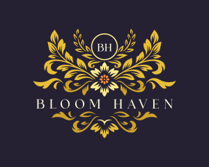 Elegant Floral Bloom logo design