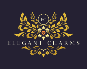 Elegant Floral Bloom logo design