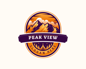 Mountain - Mountain Summit Camping logo design