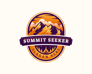 Mountaineer - Mountain Summit Camping logo design