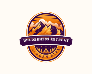 Camping - Mountain Summit Camping logo design