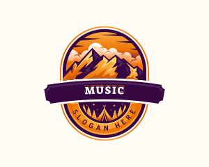 Emblem - Mountain Summit Camping logo design