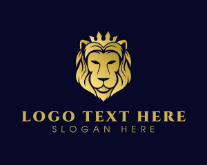 Luxury Lion Crown Logo