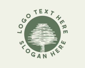 Tree - Scribble Tree Nature logo design