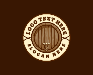 Tavern - Liquor Brewery Barrel logo design