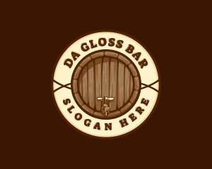 Liquor Beer Brewery Barrel logo design