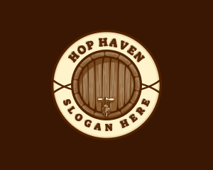 Brewery - Liquor Brewery Barrel logo design