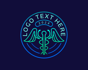 Hospital - Medical Caduceus Medicine logo design