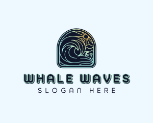 Summer Beach Wave logo design