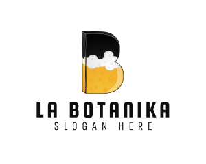 Brewer - Brewery Beer Letter B logo design