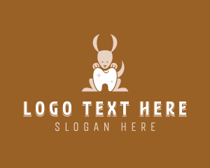 Mascot - Kangaroo Tooth Dentistry logo design