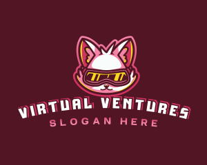 Gaming VR Cat logo design