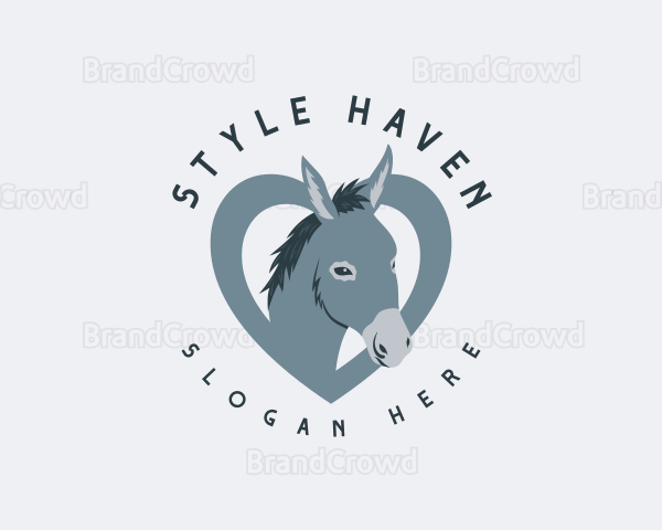 Farm Heart Donkey Logo