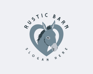 Farm Donkey Ranch logo design