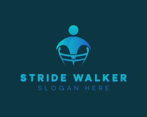 Walker - Disabled Rehabilitation Organization logo design