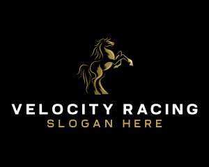 Racing Horse Polo logo design