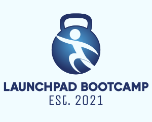 Bootcamp - Kettlebell Weights Body logo design