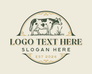 Bovine - Cow Cattle Farm logo design