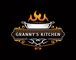 Grill Restaurant Barbeque logo design