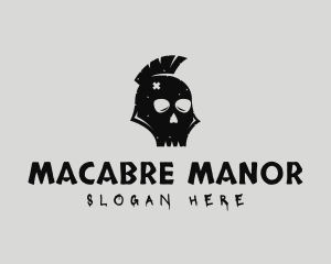 Grotesque - Punk Skull Mohawk logo design