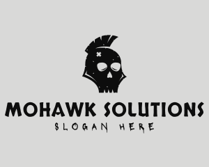 Mohawk - Punk Skull Mohawk logo design