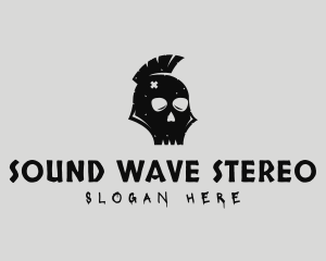 Stereo - Punk Skull Mohawk logo design