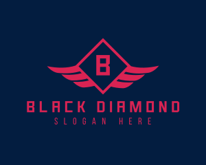 Diamond Wings Airline logo design