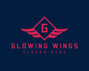 Diamond Wings Airline logo design