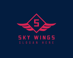 Diamond Wings Airline logo design