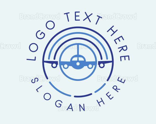 Airplane Flight Radar Logo