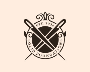 Couture - Tailoring Needle Embroidery logo design