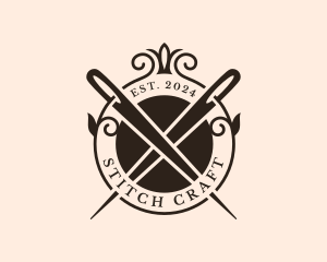 Tailoring Needle Embroidery logo design