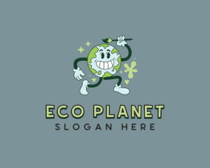 Planet Earth Painter logo design